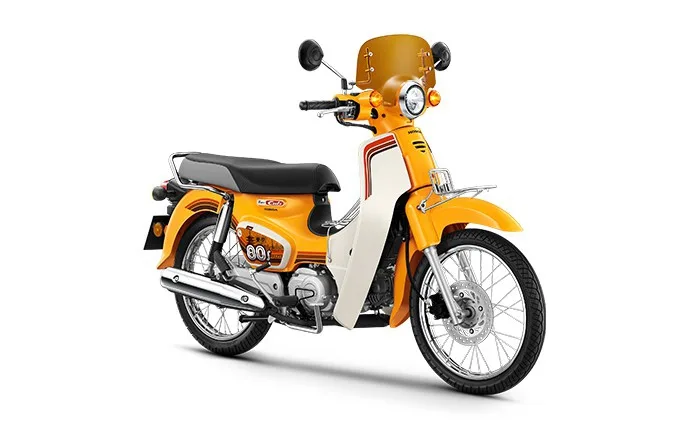 Super Cub Tokyo 80s Limited Edition สีสีเหลือง-ขาว